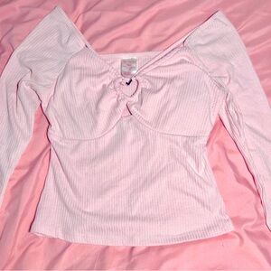 adorable baby pink crop top